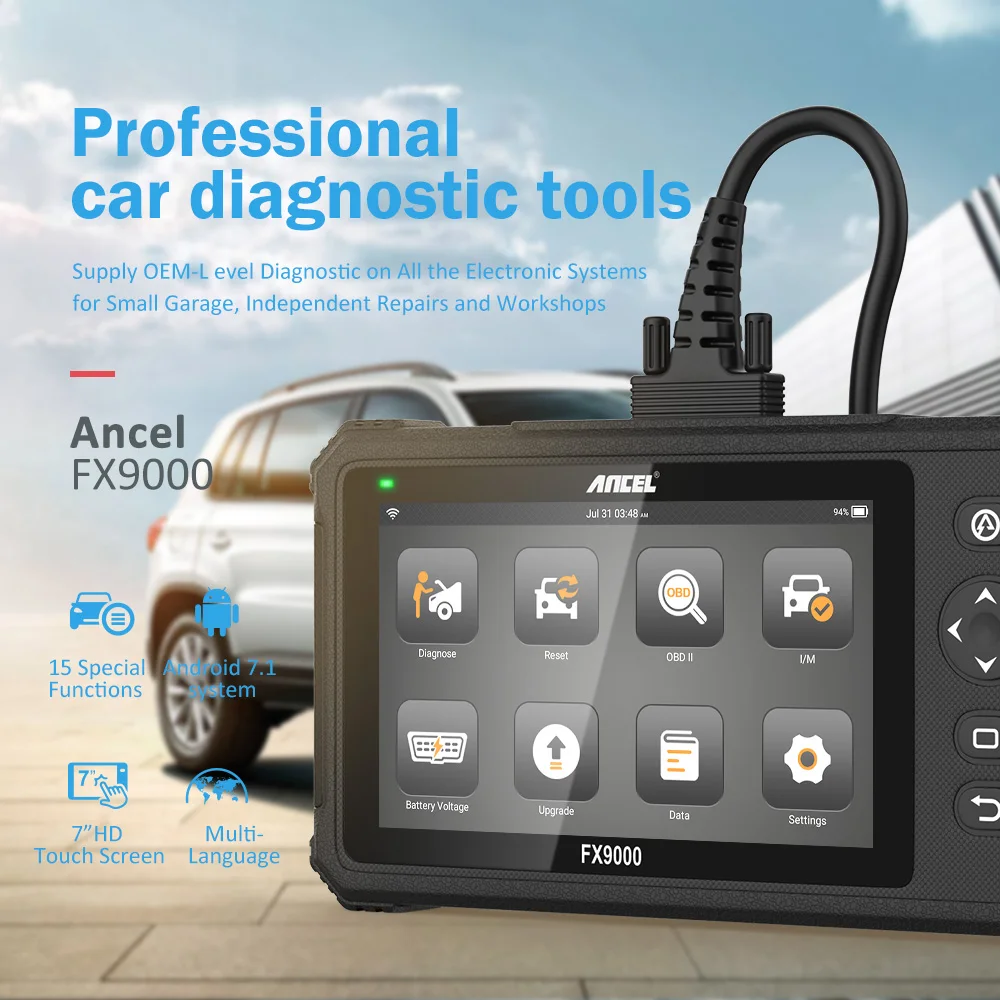 Диагностический сканер Ancel FX9000 Obd2 профессиональный для диагностики автомобиля с