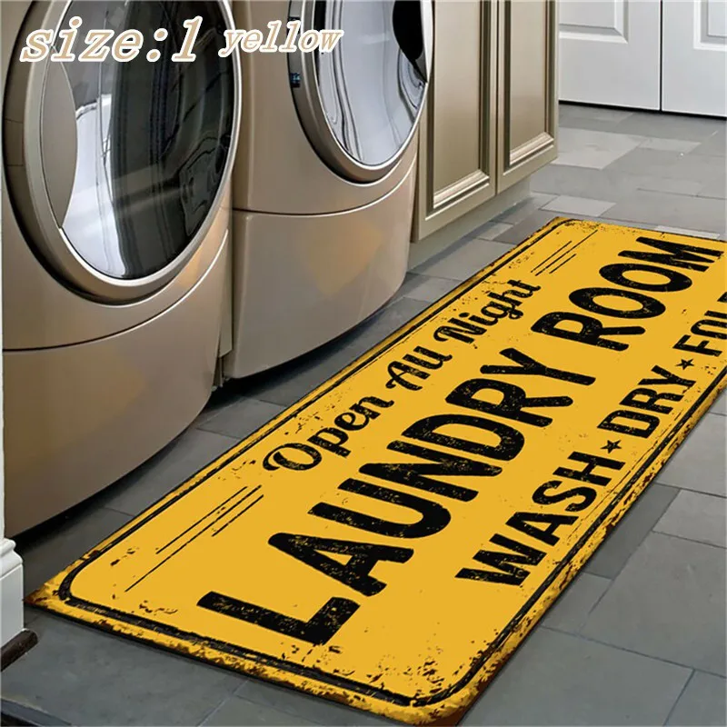 Tropical Bar Pattern Kitchen Rug Anti-slip Balcony Mats Non-Slip Carpets for Living Room Door Mat Entrance Home Decor WUJIE floor mat non slip mat door mat carpet mat