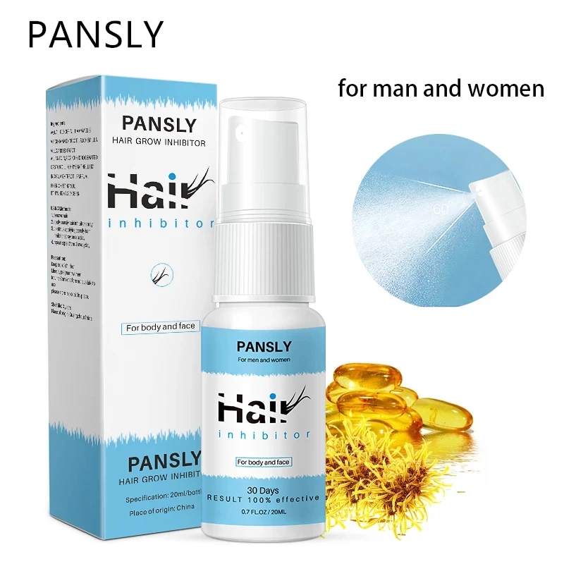 

Pansly Hair Remover and Growth Inhibitor Facial Removal Cream Spray Beard Bikini Intimate Face Legs Body Armpit Painless