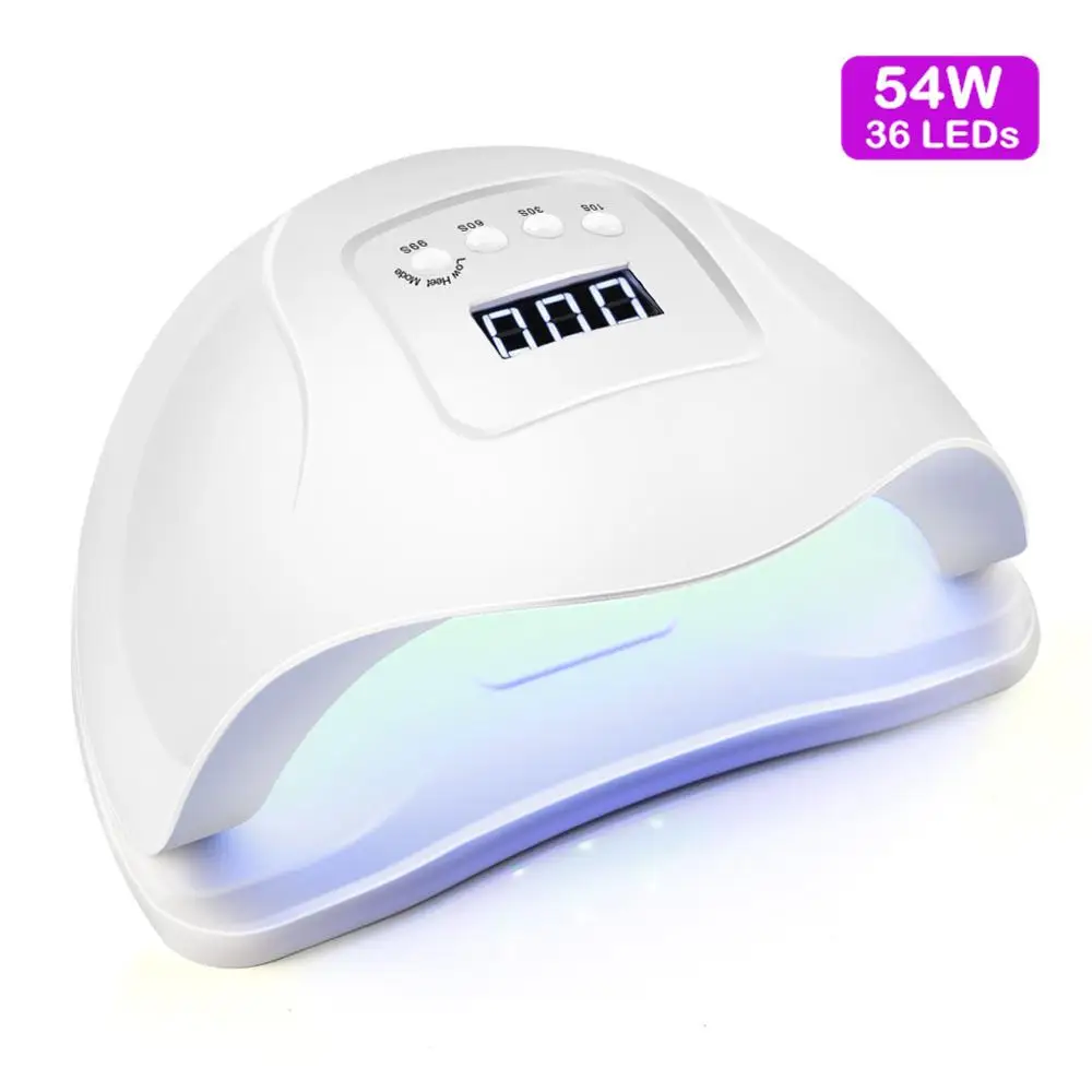 54W 36LEDS SUN X5 24/36/80 Вт УФ светодиодная лампа для ногтей Сушилка для ногтей гель лак 12/36 СИД УФ лампа для ногтей машина для отверждения 60 s/120 s таймер разъем USB - Цвет: 54W 36LEDS SUN X5