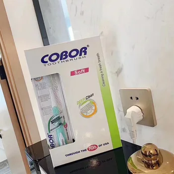 

American-Style Old Cobor Toothbrush 12 PCs A Box Super Soft Fine Wool Deep Gum Care Infant One Generation Hair