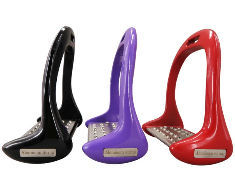 1 Pair Stirrup Horse Riding Equipment Stainless Steel Alloy Aluminum Thickening Non-slip Equestrian For Horse Saddle Horse Pedal 2