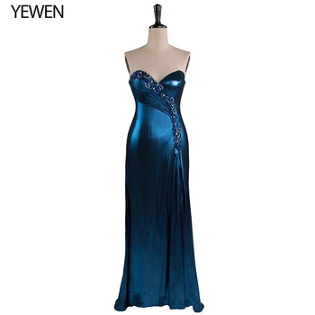 

Royal Blue Straight V Neck Open Back Evening Dress Long Dress Prom Party Dresses Vestido De Festa