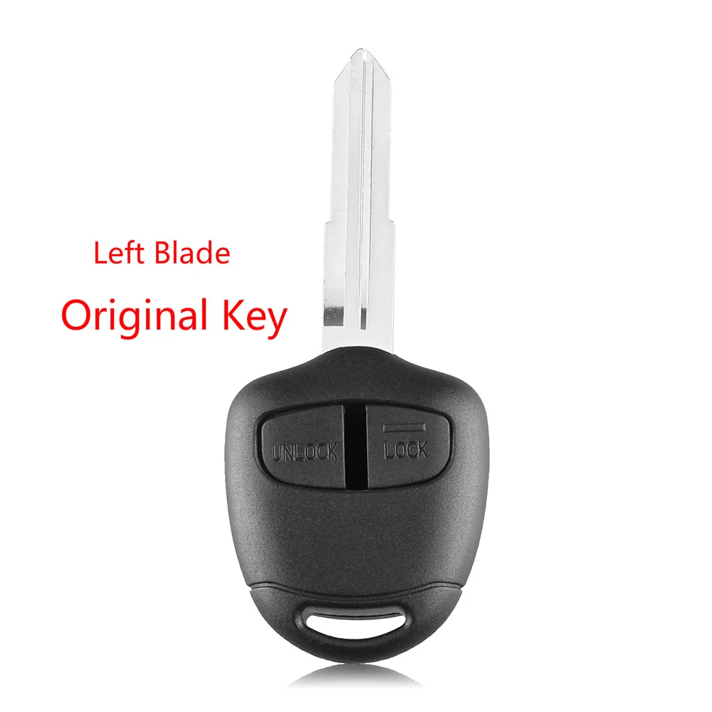 Left Blade KEYYOU 2 кнопки модифицированный Флип складной пульт дистанционного ключа оболочки чехол для Mitsubishi ASX GRANDIS Outlander LANCER-EX правый/левый клинок - Количество кнопок: Left Blade