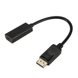 DP display port Male-HDMI Женский кабель конвертер адаптер для hp для компьютера DELL к телевизору Удлинительный кабель