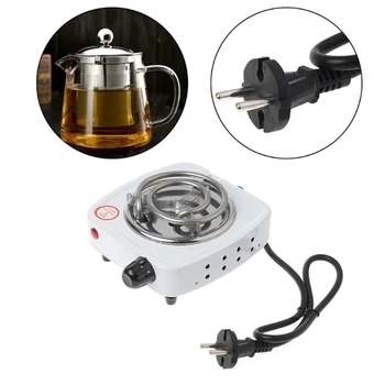 Estufa eléctrica de 220V y 500W, quemador de placa caliente de hierro para cocina, calentador de café para el hogar, electrodomésticos de cocina con enchufe europeo 2