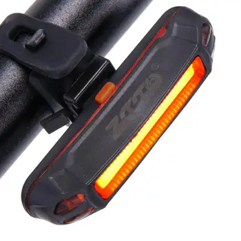 

Bicycle Light On For MTB Road Bike Flashlight Waterproof USB Charging LED Taillight Rear Lamp Alarming Torch Ultralight