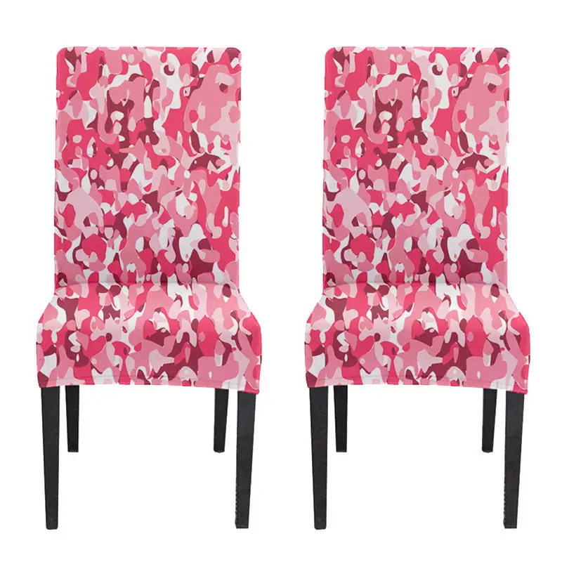 2Camo 2 pack Таможня печать Камуфляжный стул крышка супер стрейч стандартный размер высокий заднее сиденье скольжения Чехол - Цвет: 2Camo 2 pack