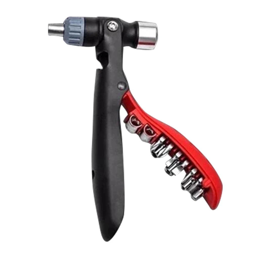 

Multifunction Hardware Tool Set Portable Hammer Screwdriver Wrench Combination Kit GQ