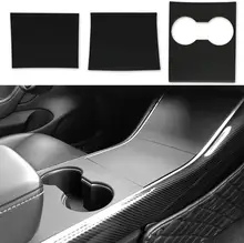 Model 3 Model Y Center Console Wrap Abs Matte Black Console Cover Interieur Decoratie Wrap Kit - Model 3 Model Y Accessoires