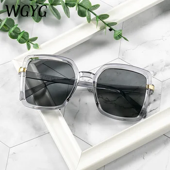 

2020 new brand gradient ladies driving sunglasses high-end ladies sunglasses retro square frame sunglasses