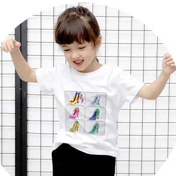 

Cute Cartoon Kids T Shirt Cool Harajuku Toddler Girl Clothes Crew Neck Tshirt Kid Boys Princess Tattoo Fashion Unisex Girls Tops