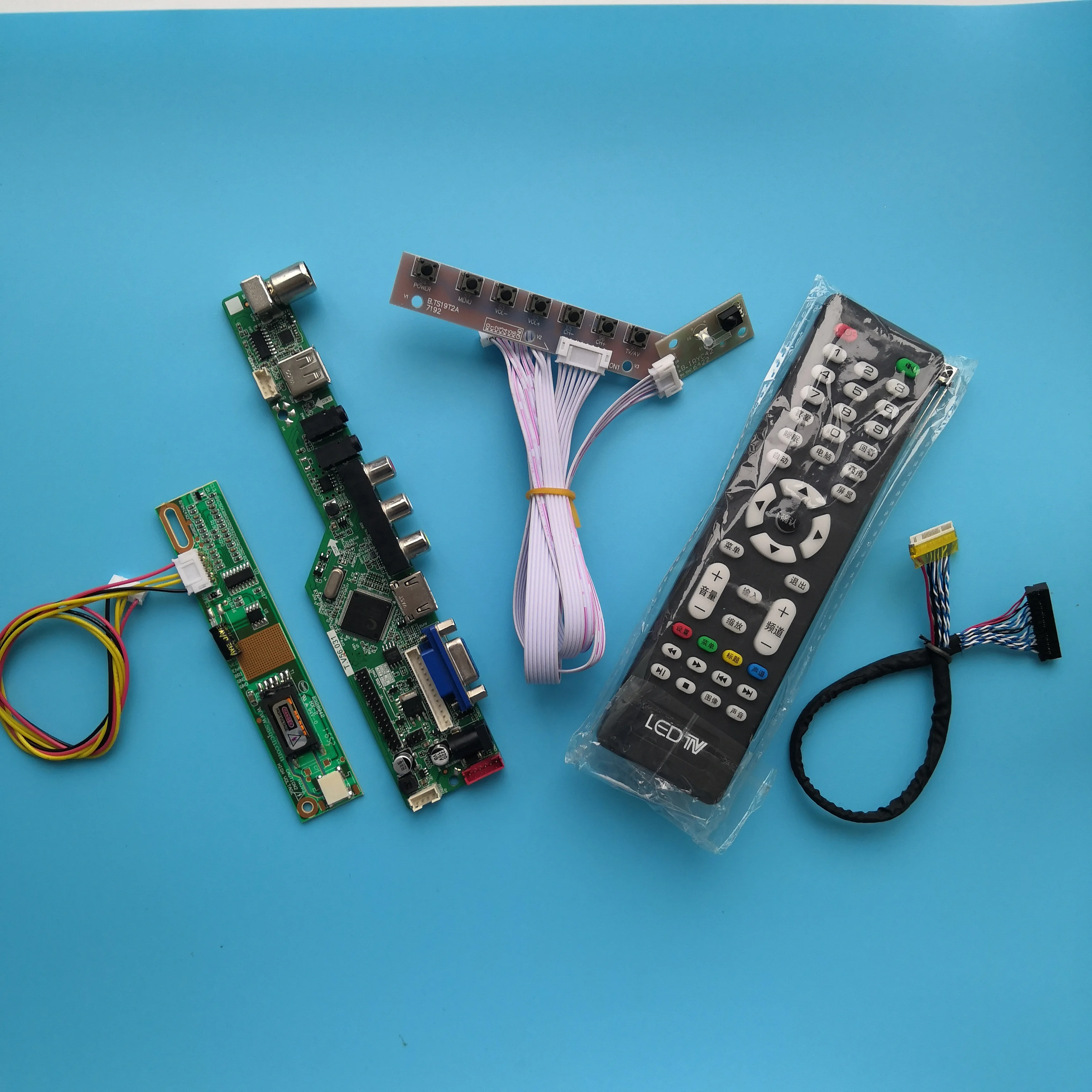 Интерфейсный модуль контроллера USB для LP141WX3-TLQ2 1 лампа 14," цифровой сигнал VGA HDMI AV 30pin разрешение ТВ 1280X800