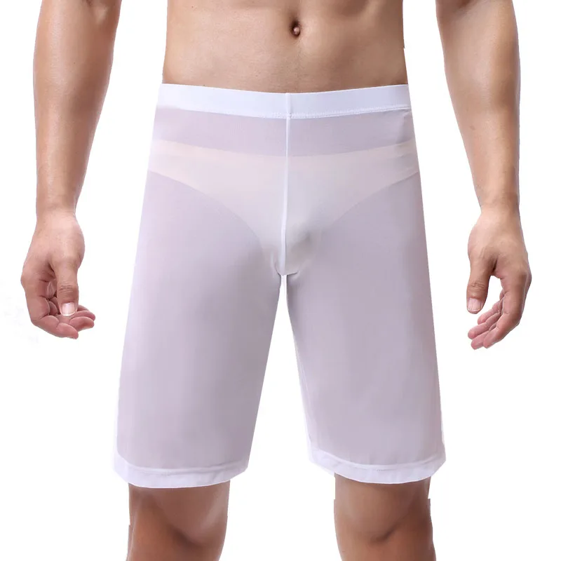 Men's Long Mesh Shorts See Shorts Men Sleep Bottoms Home Shorts