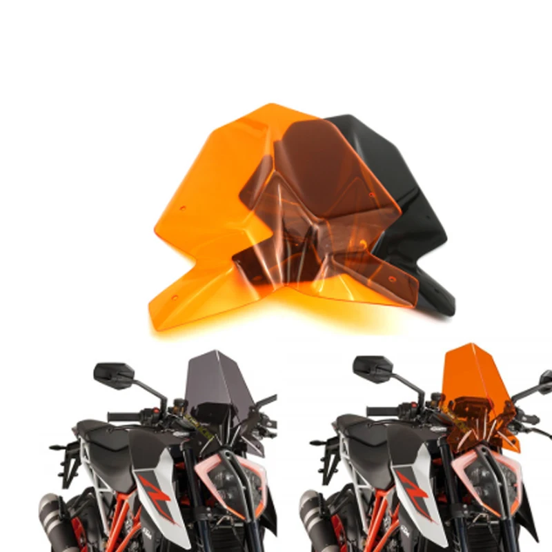 Мотоциклетный козырек ветрового стекла Viser подходит для KTM 125 DUKE/KTM 390 DUKE- лобовое стекло голый новое поколение спорта