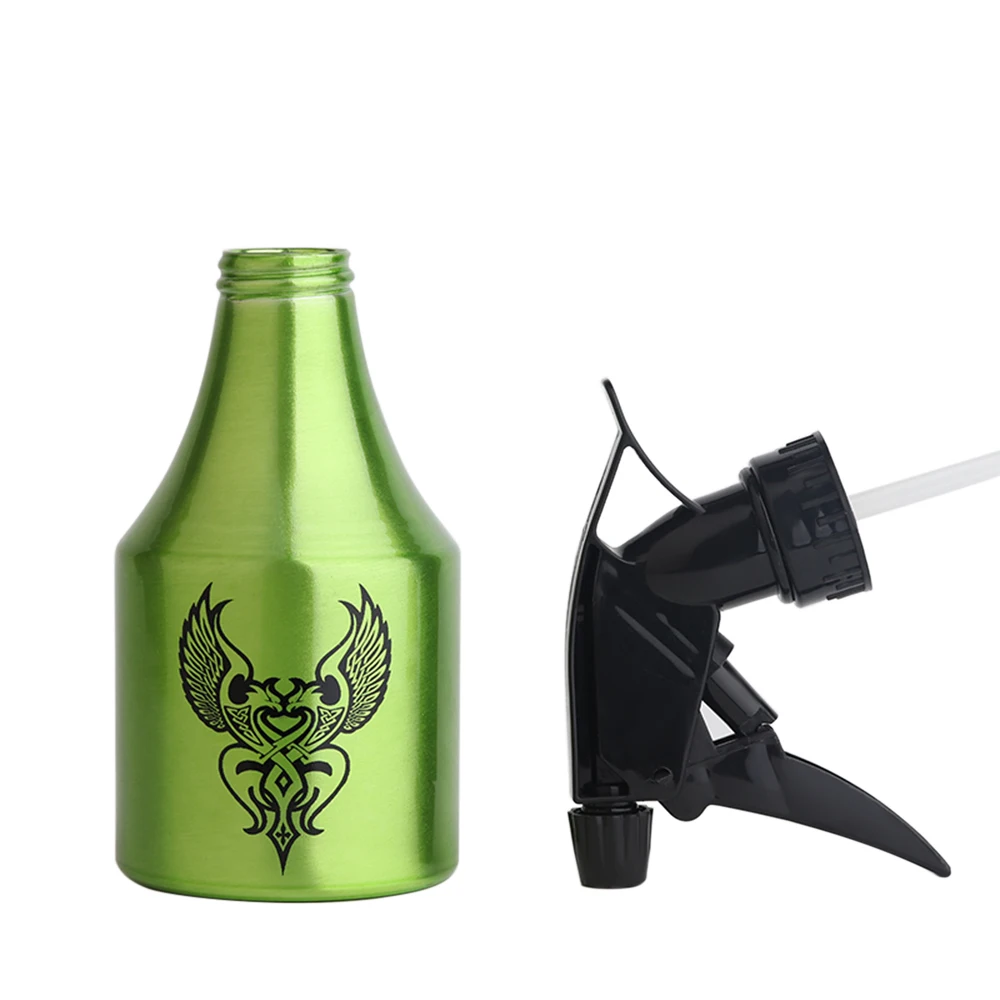 200 мл распылительная бутылка для тату алюминиевая бутылка для воды инструмент для татуировки для парикмахерских пустая бутылка многоразового тумана аксессуары для татуировки - Цвет: Зеленый