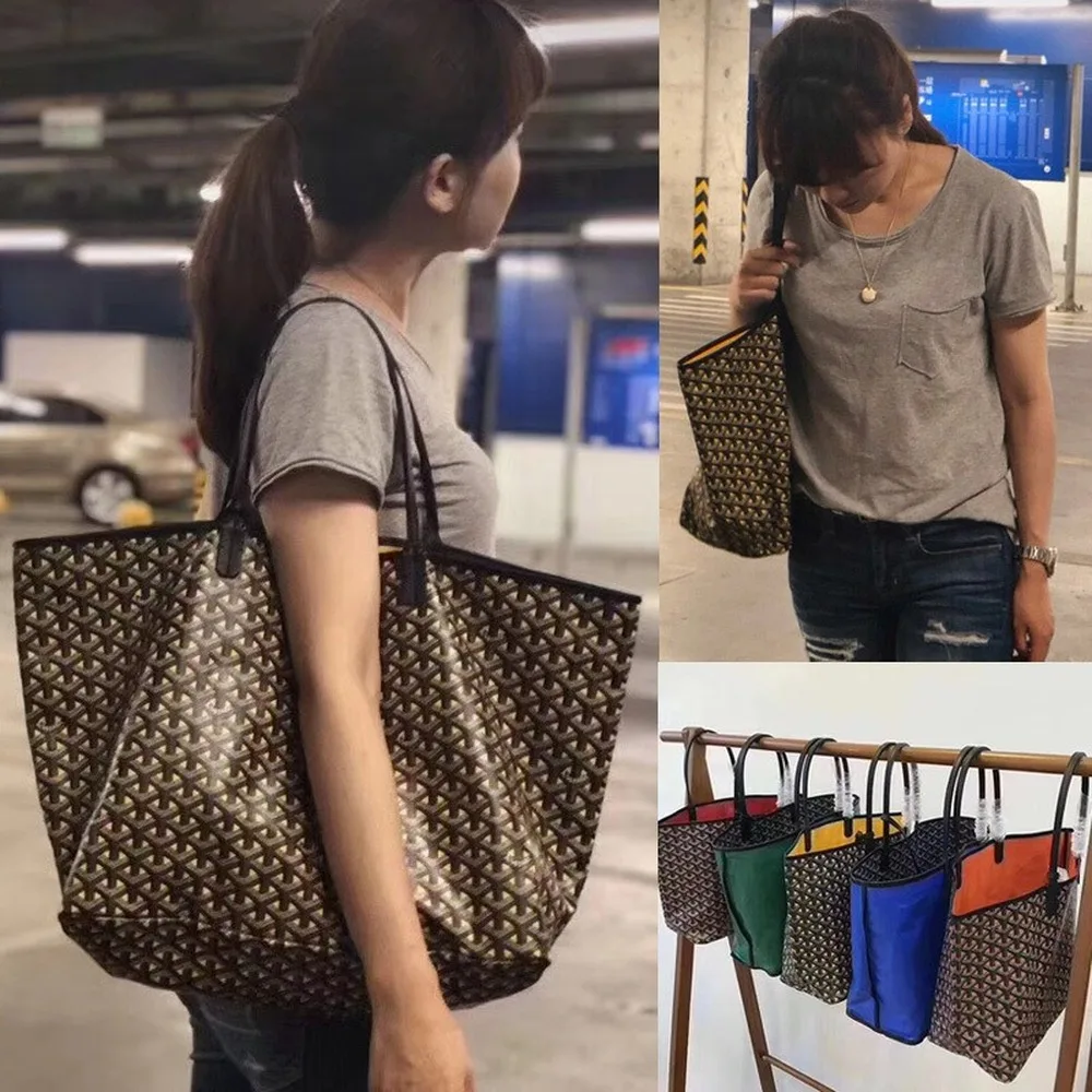 

2019 Latest Available with Leather Double-sided Magic 3D Shopping Bag Large Genuine Leather Bag Large