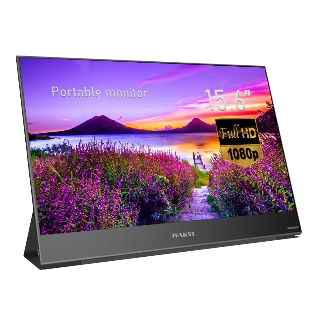 Wakst 15.6” Portable Lcd Monitor, Super 