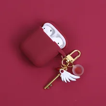 Волшебная палочка, защитный чехол для наушников Airpods 1/2, защитный рукав, милая Беспроводная bluetooth-гарнитура, силиконовая коробка, мягкий корпус