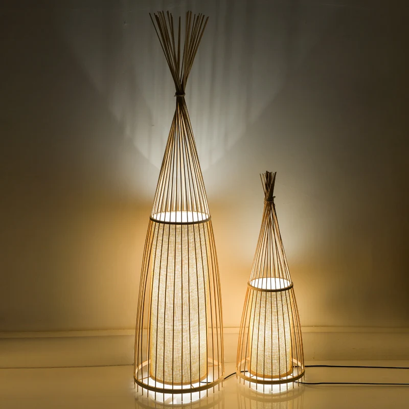 

Ancient creative decoration of Chinese bamboo floor lamps standing staande lamp led floor lamps for living room Vloer