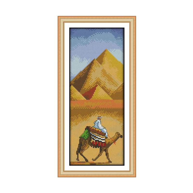 Joy Sunday Pyramids, египетская Китайская вышивка крестиком, вышивка, сделай сам пейзажная живопись, вышивка крестом, наборы, 11ct Декорации для дома