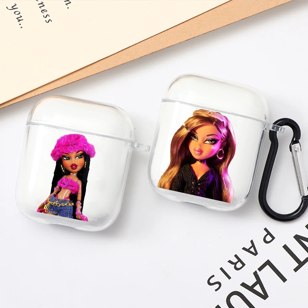 

Cute Doll Bratz Soft Silicone Case For Airpods Pro 2 1 Bluetooth Wireless Earphone Cute Cartoon Clear Cover Charging Box Bag