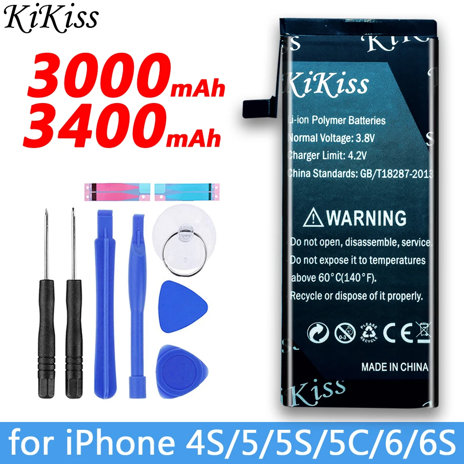 Фотобатарея для Apple iPhone 6 6S 5 телефон 5C литий полимерная фотобатарея