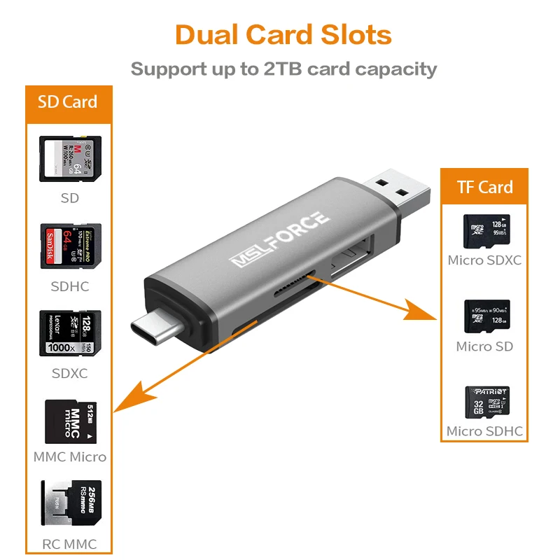 Устройство для чтения карт памяти USB 3 0 Type C на SD Micro TF|USB-хабы| |