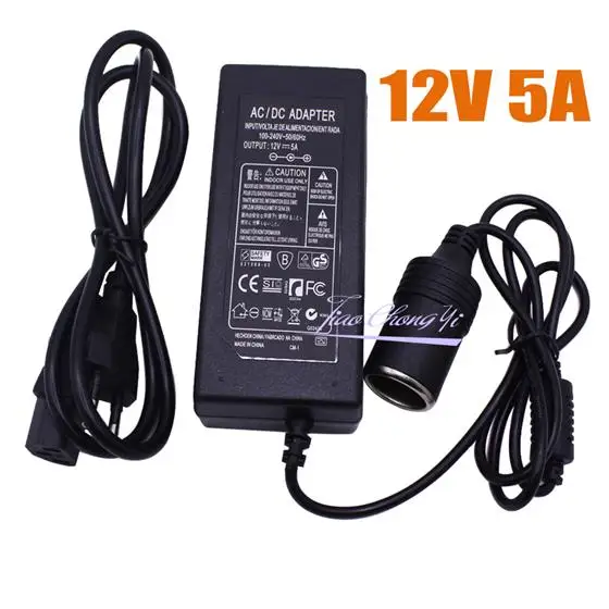 12V 5A Power Supply AC источник питания Adapte 2A 5A 6A 8A 10A адаптер питания 110 В 220 В до 12 в автомобильный прикуриватель конвертер инвертор - Цвет: 12V 5A Power Supply