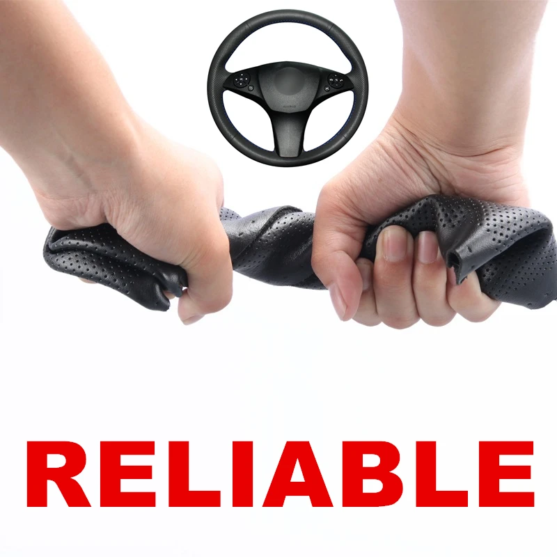 Hand stitched Black PU Artificial Leather Car Steering Wheel Cover for Mercedes Benz C180 C200 C350 C300 CLS 280 300 350 500 GLK |