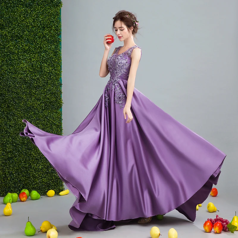 Фиолетовое 2020 сексуальное вечернее платье с открытой спиной новые платья для