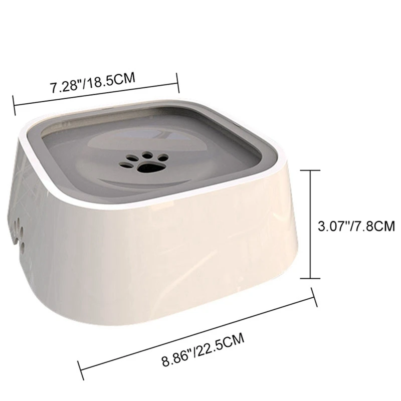 HLZS-KIMPETS поплавковая миска для питомца кошки с защитой от брызг, не смачивающий рот, кормушка для воды, противоскользящая миска для питомца, миска для щенка