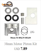 1 комплект поршневой комплект для бензопилы 43CC 52CC 40-5 44-5 бензопилы цилиндр и поршневой комплект бензопилы запчасти