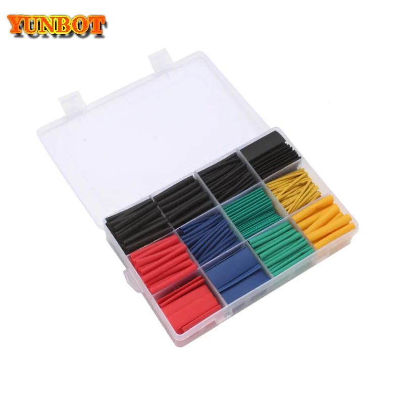 

530PCS Heat Shrink Assorted Polyolefin Heat Shrink Tube Cable Sleeve Wrap Wire Set Insulated Shrinkable Tube 3D printer parts