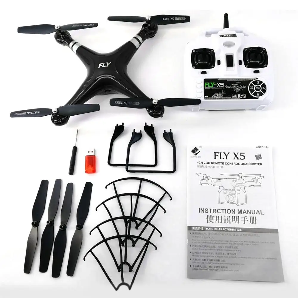 X52 широкоугольный объектив 0.3MP HD камера Дрон Wi-Fi FPV Live Quadcopter Smart Altitude Hover RC вертолет 2,4 ГГц Дрон