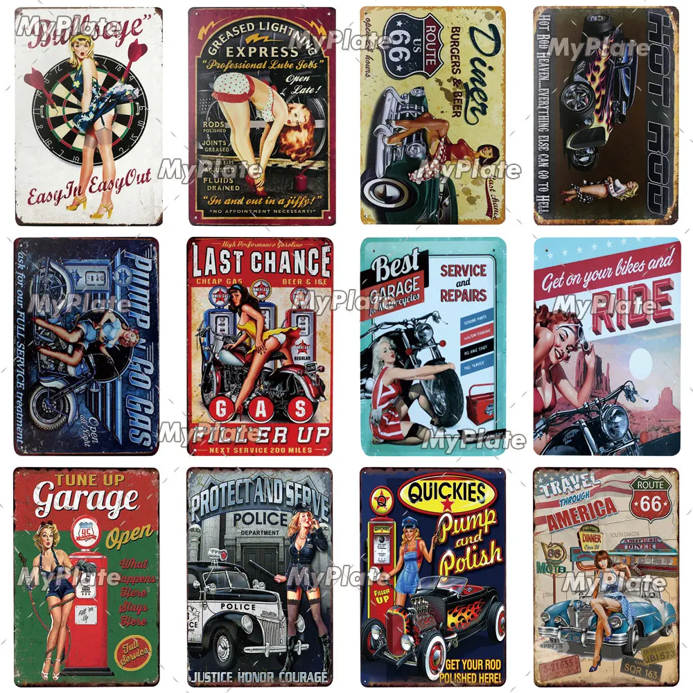 Моторное масло металлический знак винтажная табличка жестяная вывеска