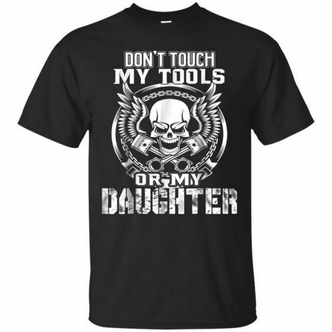 Забавные футболки с надписью Don't Touch My Tools Or Daughter Mechanic 100% хлопковая футболка
