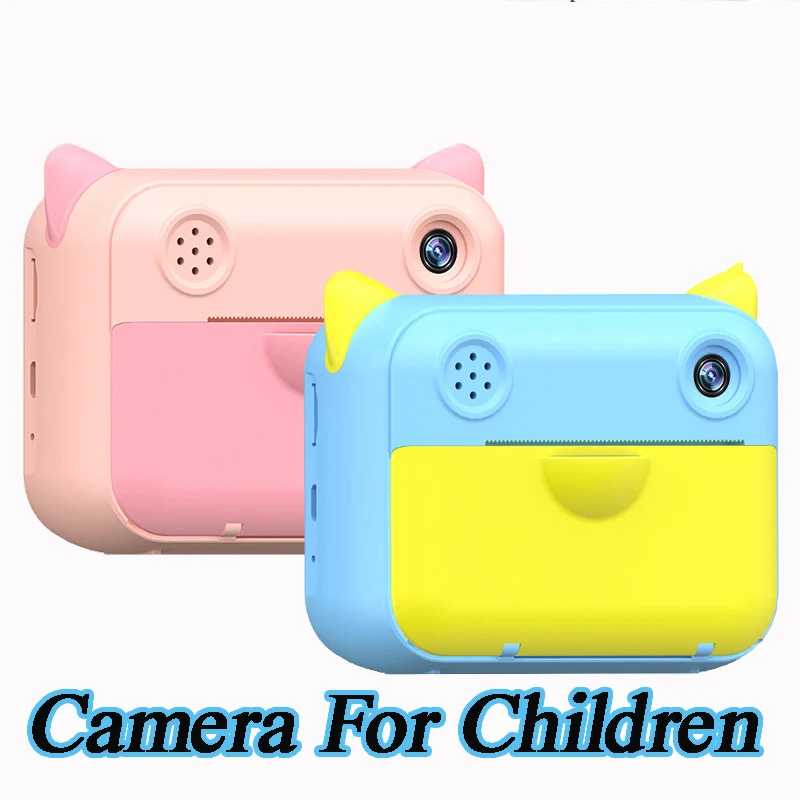 

Children's Camera Instant Print Camera For Kids Birthday Gifts 1080P HD Mini Digital Photo Video Camera Toys Cute Child Camera