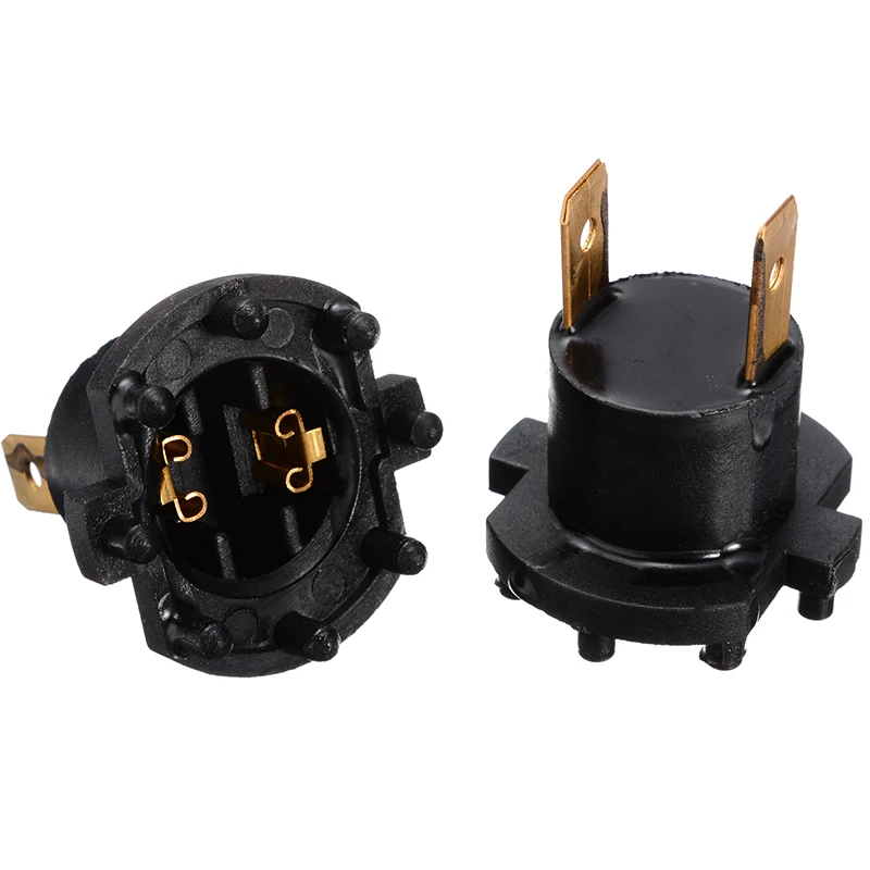 2pcs Headlight Bulb Black Color Socket Holder For Kawasaki ER6-F 2012/2015 For Mazda 3/5/323 Lamp Holder Accessories