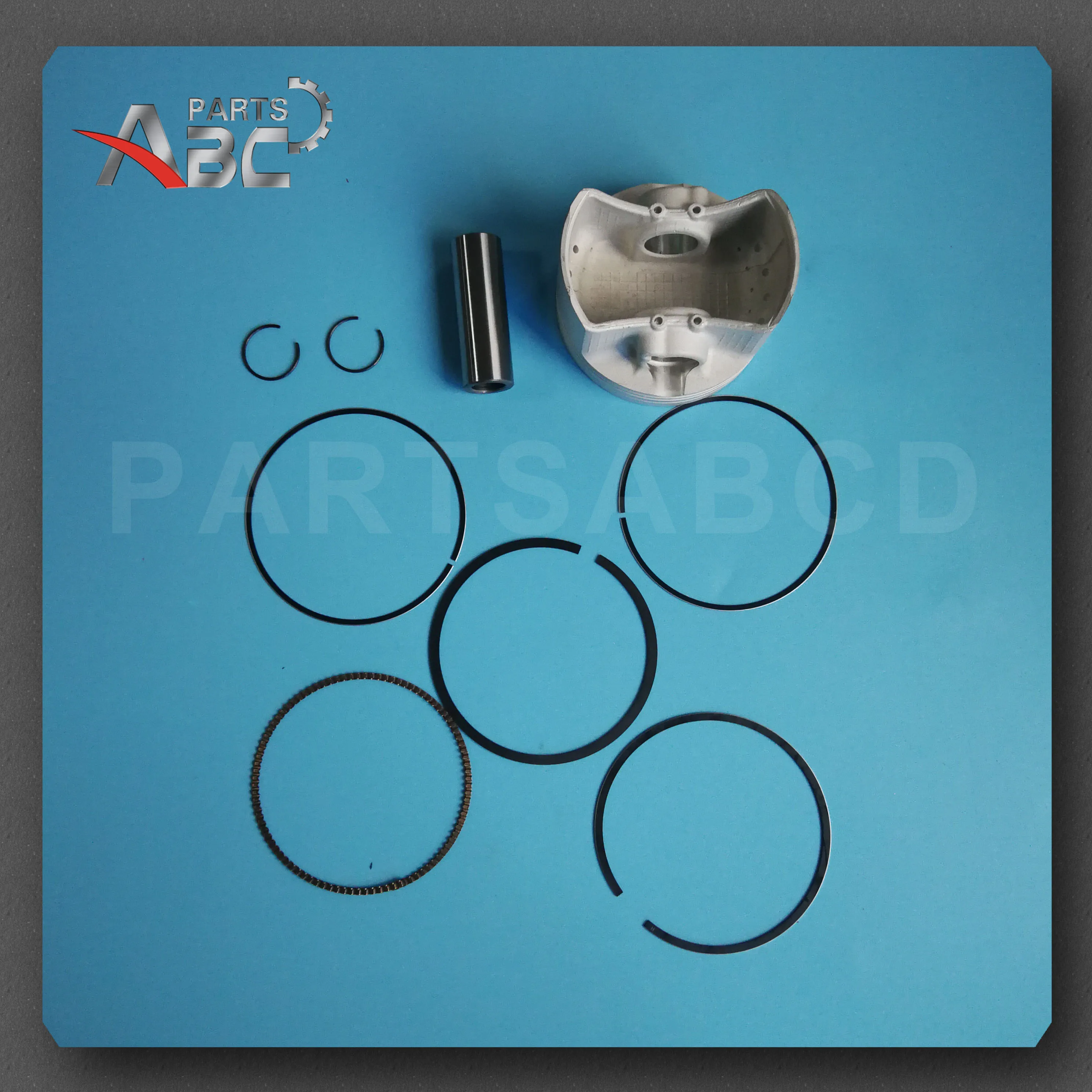 Piston Set with Ring Clips and Pin for HISUN 400CC HS400 HISUN 500CC HS500 ATV high pressure steam grease gun air pressure grease gun pneumatic grease gun 400cc air compressor storage tank with 5m trachea