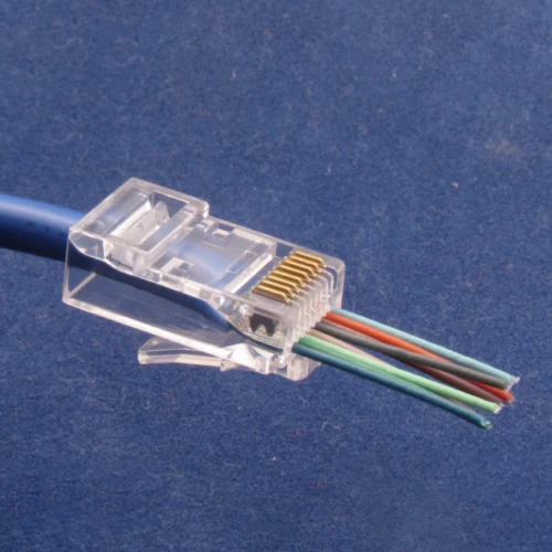 50Pcs Network Cable Modular Pass Through LAN Connector Plugs End CAT6 Plug 8P8C 1