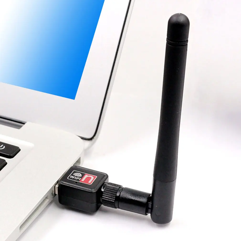 Мини беспроводной 150 м Wifi адаптер Сетевая карта USB внешний WiFi приемник 150 Мбит/с антенной для ПК компьютера