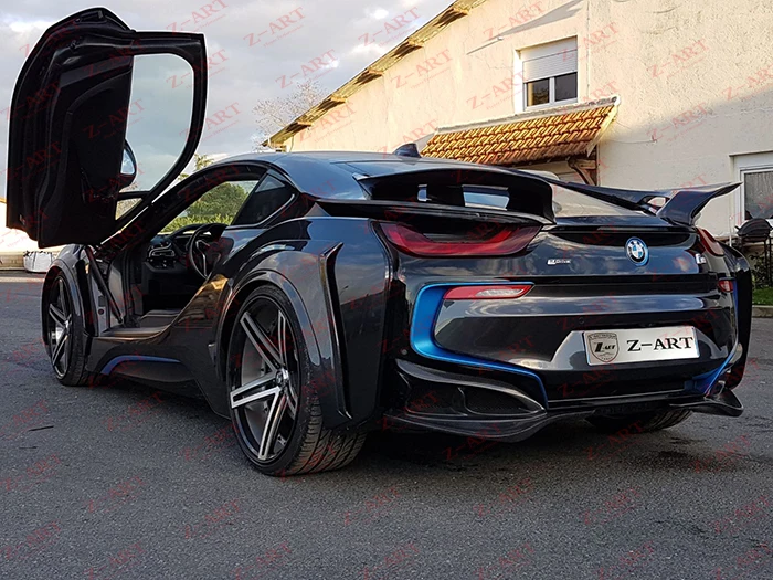 Задний диффузор из углеродного волокна для BMW I8 2014 2019 задний подбородок