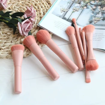 

Wooden Foundation Cosmetic Eyebrow Eyeshadow Brush Makeup Brush Sets Tools Multifunctional Cosmetic Brush Make Up Tools