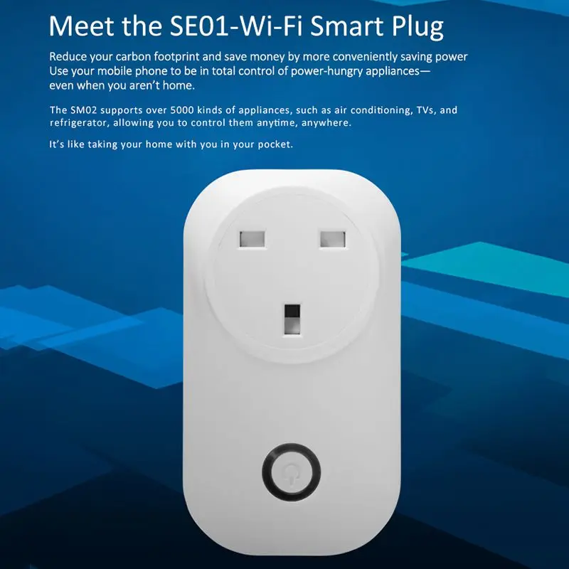 FFYY-Basic Wifi умная розетка, беспроводная вилка, умный дом, переключатель питания, розетки, работают с Alexa Google Assistant, Uk Plug