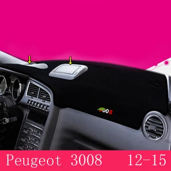 

Fit For Peugeot 408 508 3008 Auto Dashboard Cover Dashmat Mat Pad Anti-UV Sun Shade Instrument Protective Carpet Car Accessories