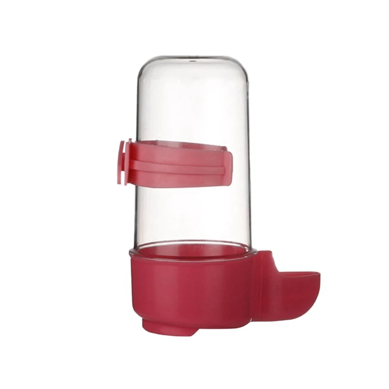 R Pet Bird Gravity автоматическая кормушка для пищевой воды прозрачная клетка подвесная миска для кормления - Цвет: R