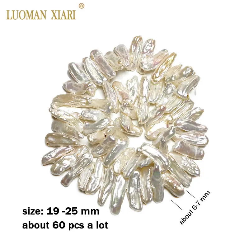 19-25mm AAA натуральный пресноводный барочный жемчуг нерегулярные свободные бусины для самостоятельного изготовления ювелирных изделий браслет, ожерелье, серьги - Цвет: 19-25mm