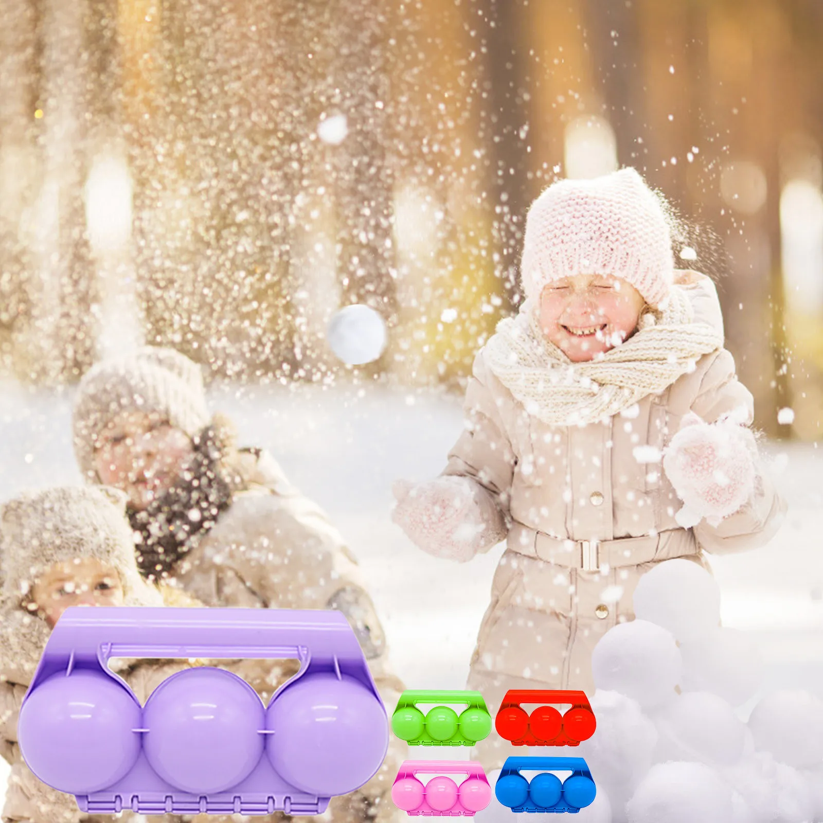 1pc Snowballs Maker Clip Children Outdoor Sport Winter Snowball Beach Sand Mold Tool Kids Snow Ball Play |