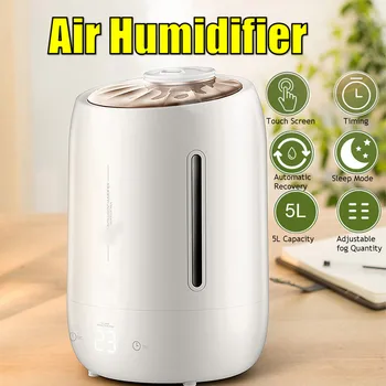 

5L Essential Oil Diffuser Household Air Humidifier Diffuser Oil Ultrasonic Humificador Touch Screen for Home Room Office 3 Level